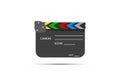 Film set clapboard. Royalty Free Stock Photo